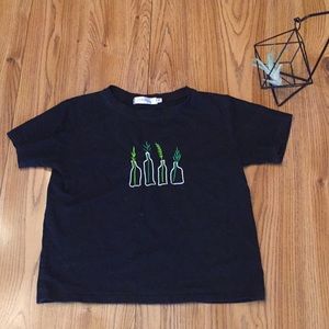 Black Plant Tee